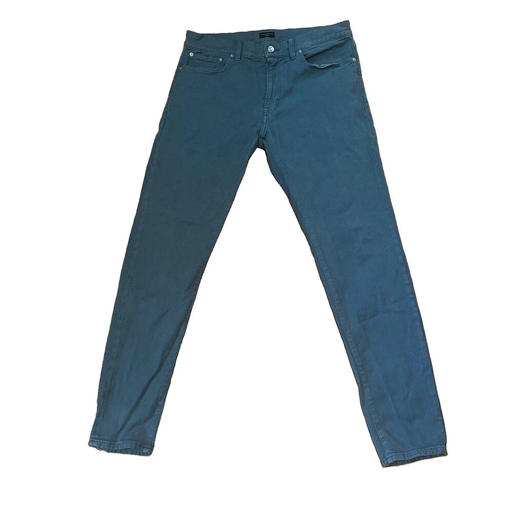 Club Monaco Jeans Men's 33x32 Blue Super Slim Denim Chino Preppy Work